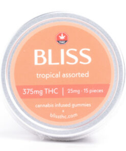 Bliss Edibles Tropical Assorted 375mg THC Gummies