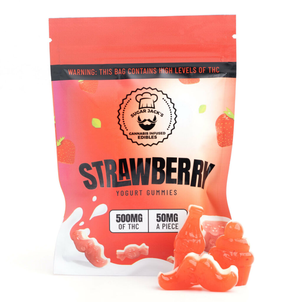 Sugar Jack's Strawberry Yogurt Gummies 500mg