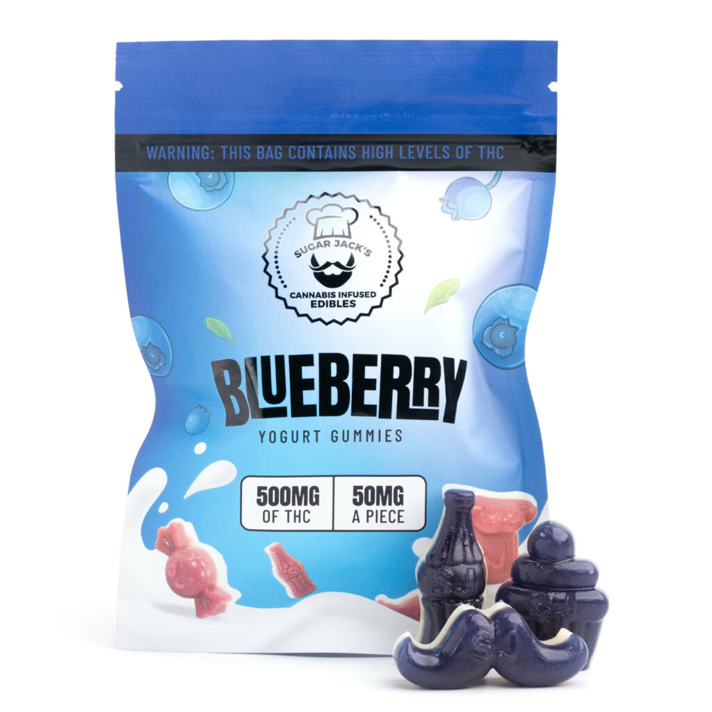 Sugar Jack's Blueberry Yogurt Gummies 500mg