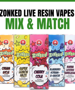 Zonked Live Resin Vapes Mix & Match 5x1g