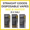 Straight Goods Disposable Vapes Mix & Match 5x1ml