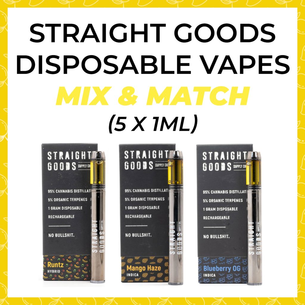 Straight Goods Disposable Vapes Mix & Match 5x1ml